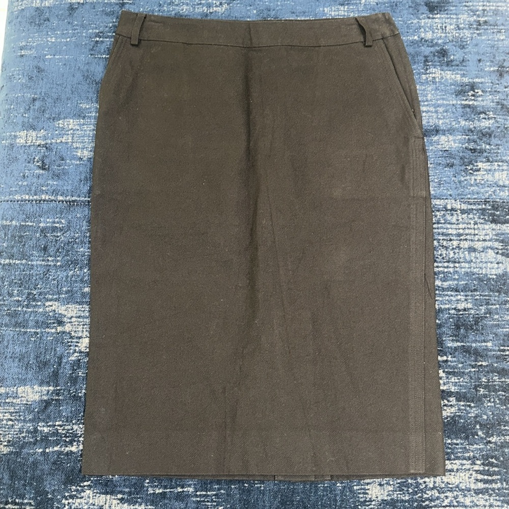 YSL Black Knee-Length Skirt
